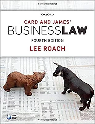 Card & James Business Law, Roach, Lee, Used; Good Book