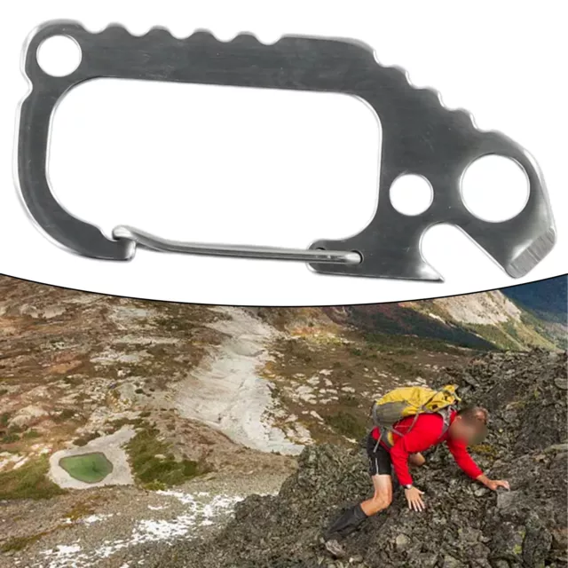 Schlüsselanhänger Karabiner D Ring Klettern Schnalle für Camping Wandern