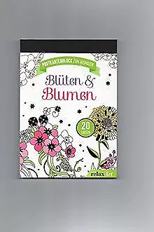 Postkartenblock zum Ausmalen Blüten & Blumen von re... | Buch | Zustand sehr gut