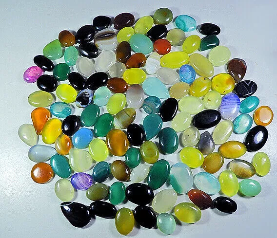 Natural Multi-Color Onyx Cabochon Loose Amazing!! Gemstone Wholesale Lot ONYX