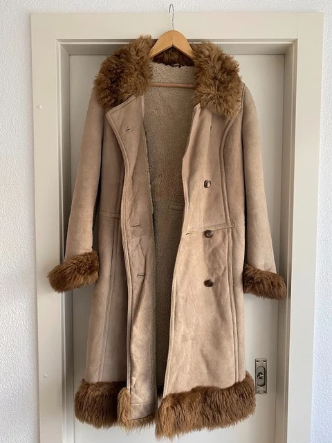 Manteau Long Femme Daim Beige Georges Rech – Taille S (36) – Neuf Sans étiquettes