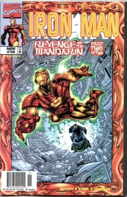 Iron Man, The Invincible #10 Marvel Comics Newsstand 11/98 (VF 8.0/Stock Photo)