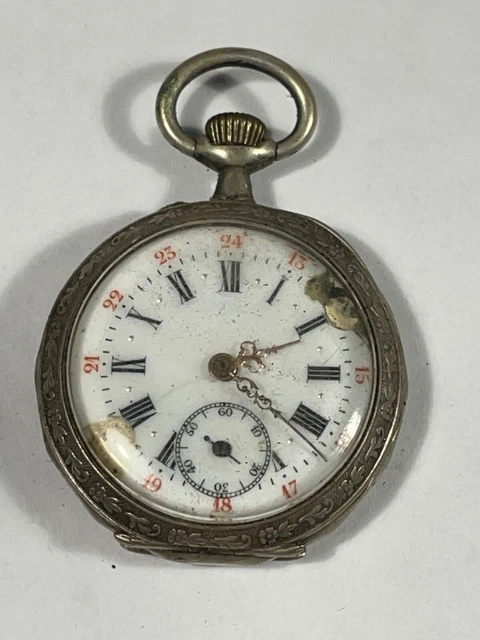 Montre Gousset En Argent Massif - Occasion Très Bon état, à Réviser Ou Pour Pièces (référence L41/P3/1)