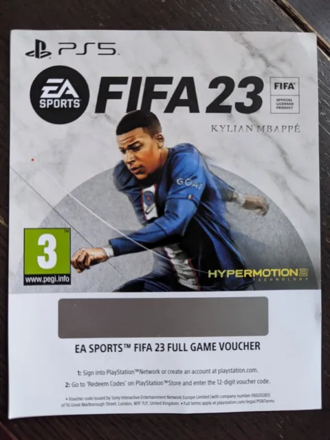 EA Sports FIFA 23 Full Game Voucher - PS5 - 1st Class Delivery UK Included