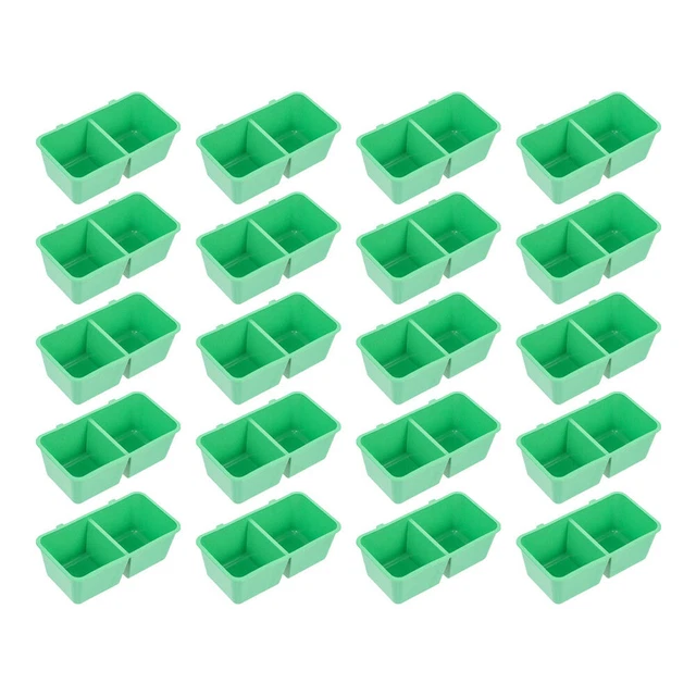 20 Pcs Bird Bath Bowl Birdcage Bird Cage Feeder Bird Food Box
