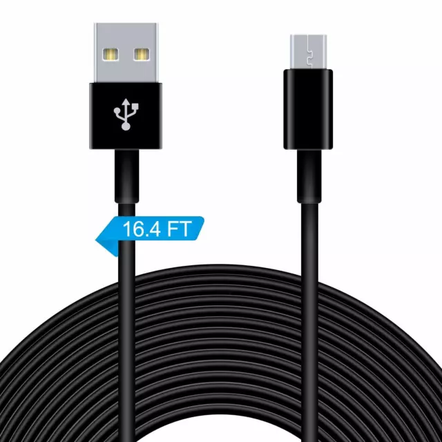 16.4FT Extension Charging Cable and Data Sync Cord for PS4/Xbox One Controllers