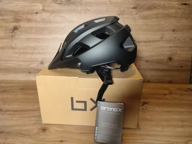 BRAND X EH1 Enduro MTB Cycling Trail Helmet Black Black M 55 59 CM Peak 19.99 PicClick UK