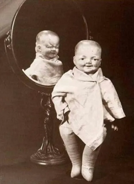 Antique Halloween Creepy Doll Photo 1521 Oddleys Strange & Bizarre