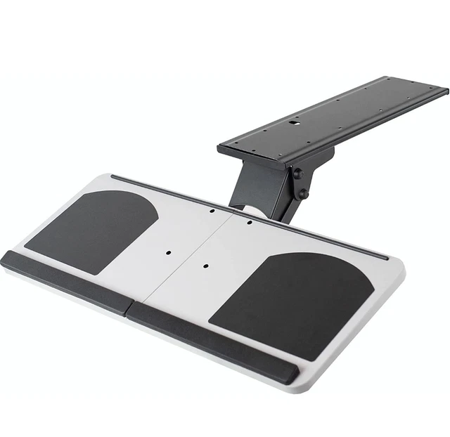 VIVO Adjustable Computer Keyboard & Mouse Platform Tray Under Table Desk Mount