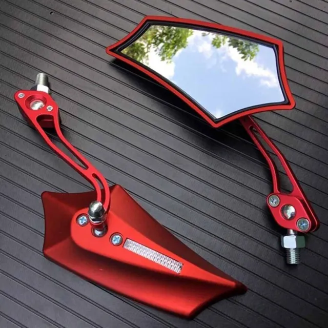 Conveniently Adjustable Motorcycle Rearview Mirror with 360 Degree Rotation