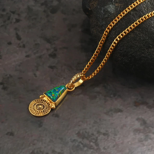 Médaille Victorienne En Or 18k - Mois De Naissance Janvier - Ciselée, Années 1920
