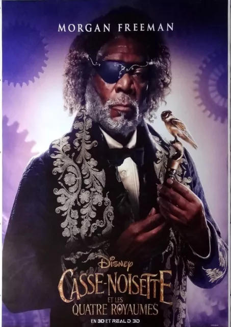 Casse Noisette Et Les 4 Royaumes (Morgan Freeman) Affiche Cinéma roulée 120x160