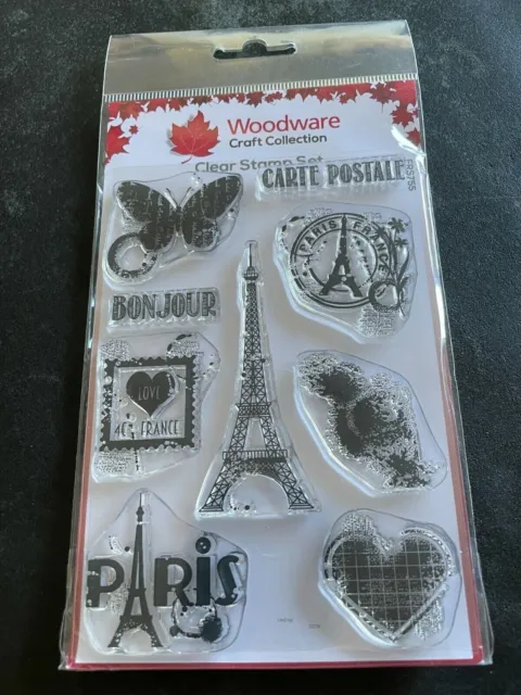 Woodware Paris Elements Clear Stamp Collection.