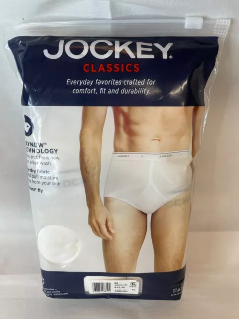 Jockey Classic Full Rise Size 50 Briefs White Big Man Cotton Underwear 2 Pack Jockey Classic Full Rise Size 50 Briefs White Big Man Cotton Underwear 2 Pack