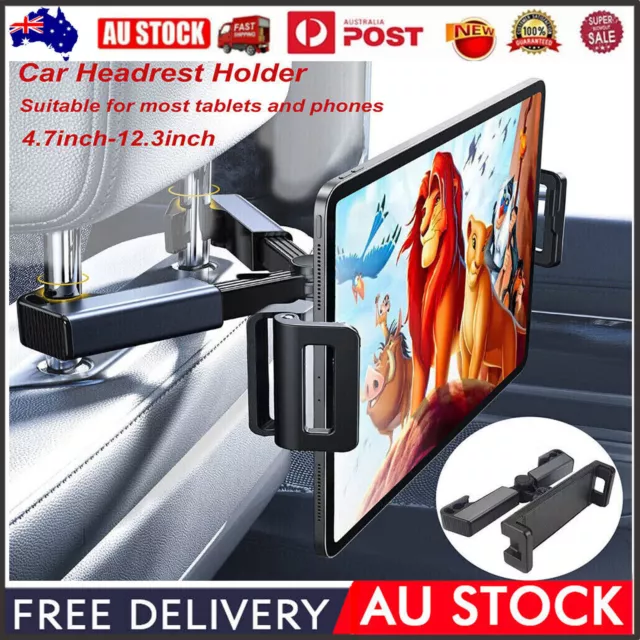 Universal 360° Mount Car Headrest Holder Seat Back Phone Tablet for Apple iPad
