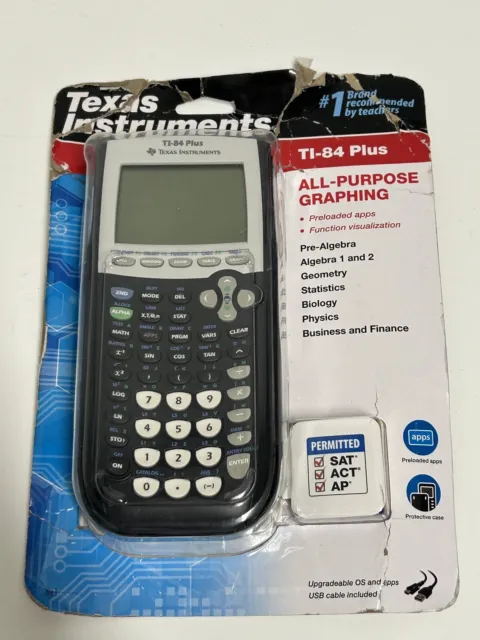 Texas Instruments TI-84 Plus Graphing Calculator 10-Digit LCD - Read***