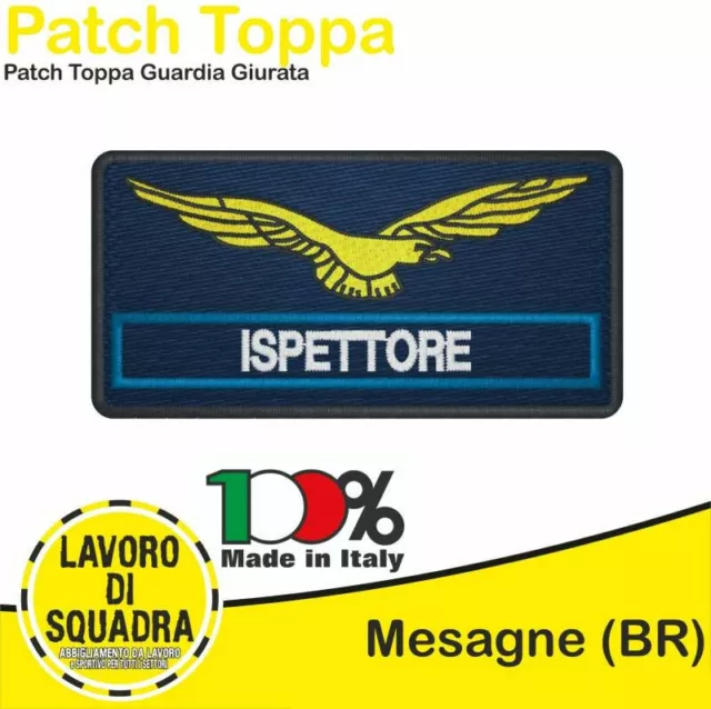 Patch Pièce Brodé Prêt Intervention Inspecteur Garde Couvris Gpg Sécurité