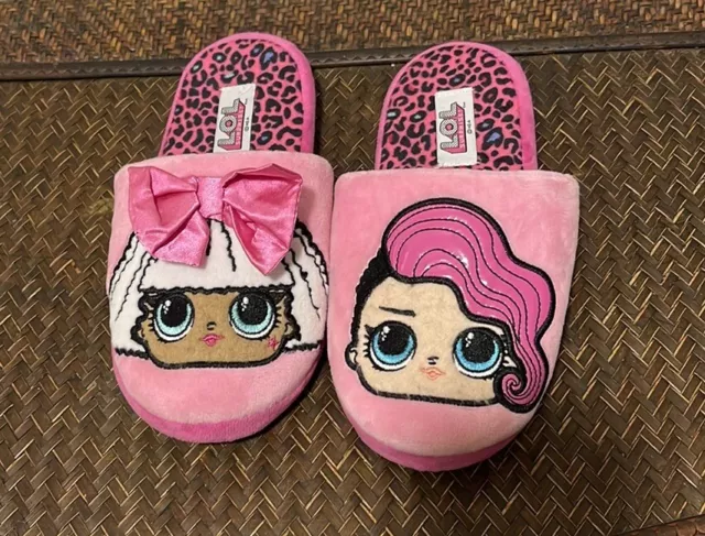 L.O.L. Surprise Brand Girl's Slippers, Size Large 2/3
