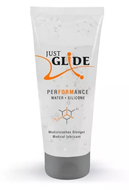 Gel sessuale lubrificante intimo vaginale anale a base d'acqua e silicone 200 ml