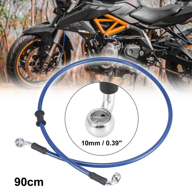 Tubo olio frizione freno moto universale 90 cm 35,43" tubo idraulico blu