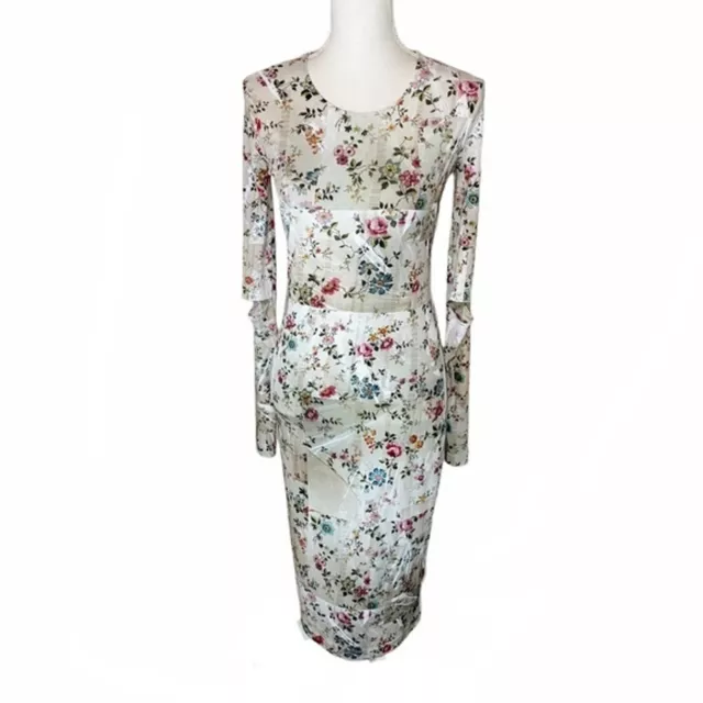 Preen By Thornton Bregazzi Sophie Dress Ivory Floral Medium