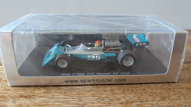 Miniature Voiture BRM P160E F1 1974 | Spark 1/43 | Couleur Noire | Échelle 1:43