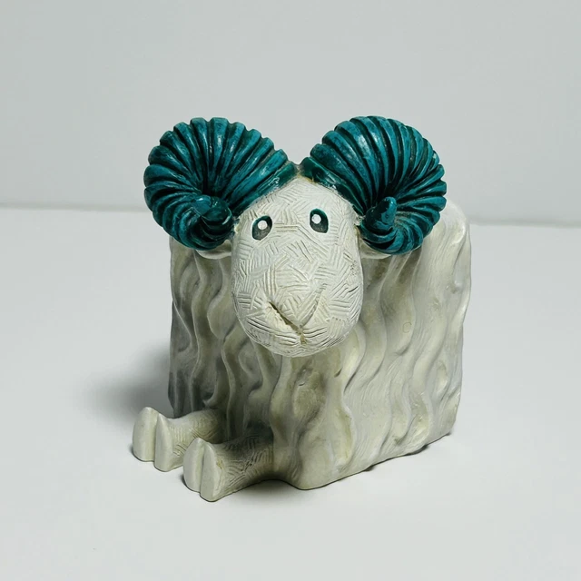 FARMYARD FUN BY ARTFORUM RAM SHEEP Eric Ornament Figurine