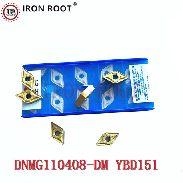 Genuine 50P DNMG110408-DM YBD151 CNC Turning Tool Carbide Inserts For Cast Iron