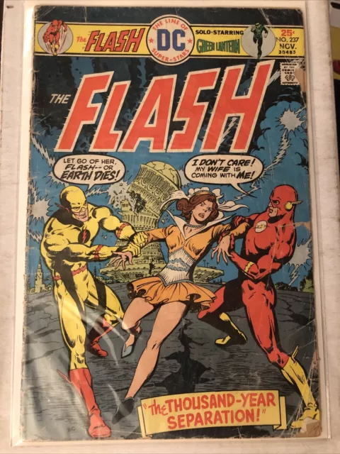 DC Comics "The Flash" Issue #237 Reverse Flash & Dr.Fate App 1975. J8