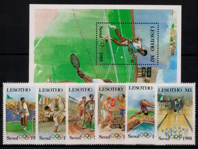 Lesotho; Olympische Sommerspiele 1987 kpl. **  (12,-)