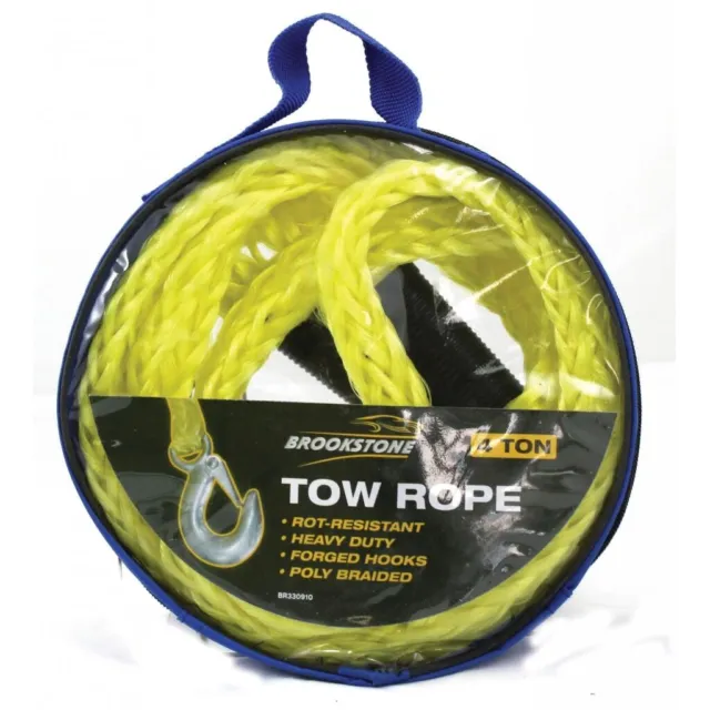 Corde de remorquage avec crochets, flexible de 4 m de long, corde de  remorquage de voiture en polypropylène 3T, jaune résistant à l'usure pour  remorque d'urgence camions : : Auto