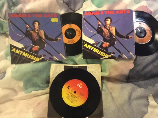 Adam And The Ants Antmusic 7” Vinyl B/W Fall In Ant