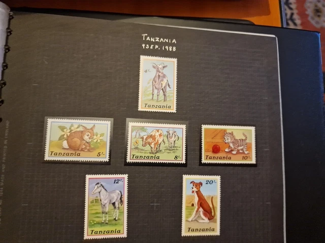 Tanzania 1988 Sg  581-586 Domestic Animals Mnh