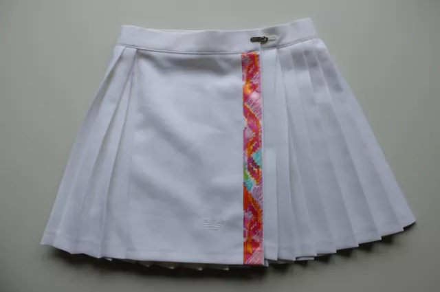Vintage Womens Adidas Tennis sports Skirt 80s M W26 -W28 White