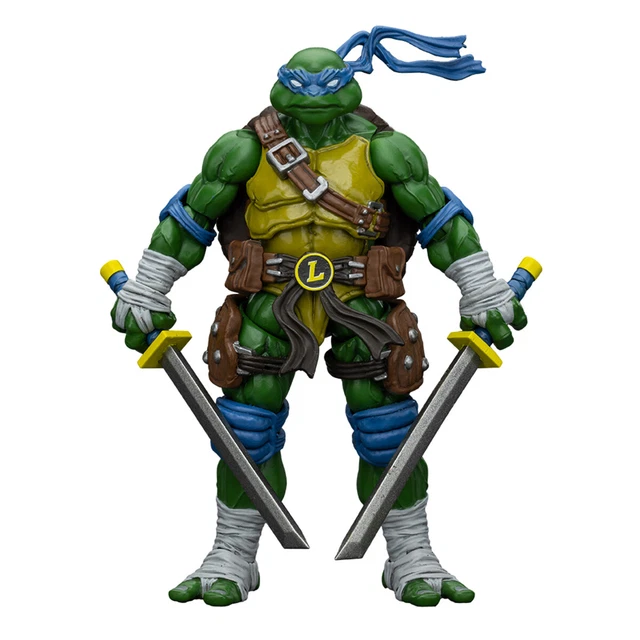 Action Figure TMNT Leonardo VS Rip-Spin Warriors – Con Accessori E Cordino Per Battaglie Rotanti, Mattel - 3