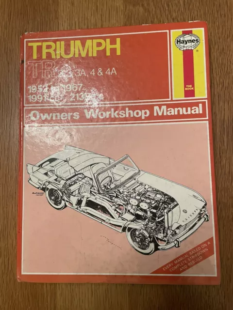 Triumph Tr2 Tr3 Tr3a Tr4 & Tr4a owners workshop manual - Haynes Hardback