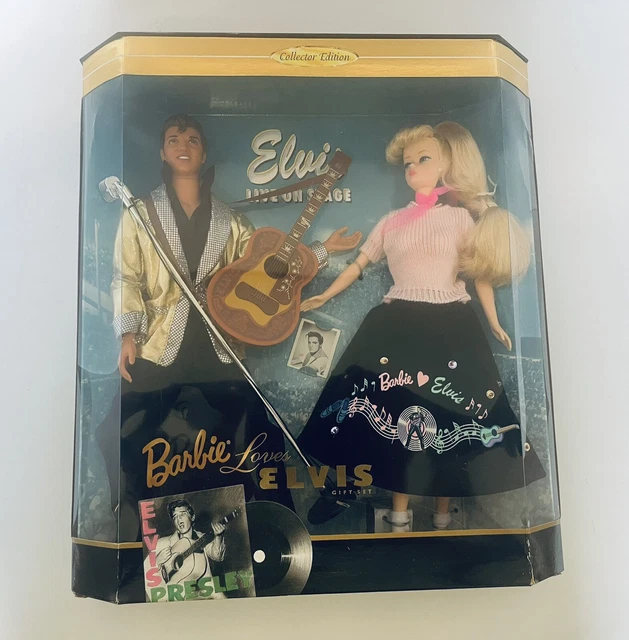 Barbie Loves Elvis Barbie Doll Elvis Doll Mint Condition Sealed Box Mattel 1996