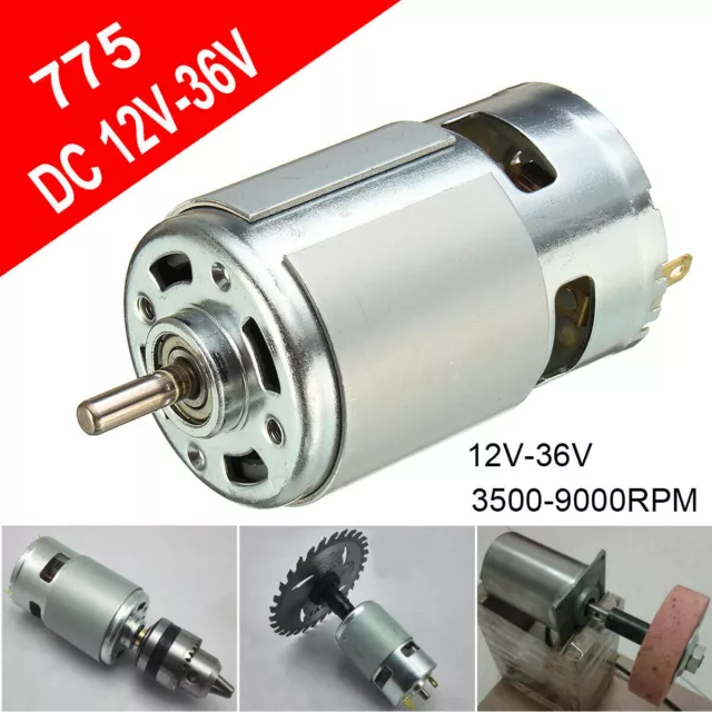 3500-9000RPM DC 12V-36V High Speed Large Torque 775 Motor Electric Power C1U2