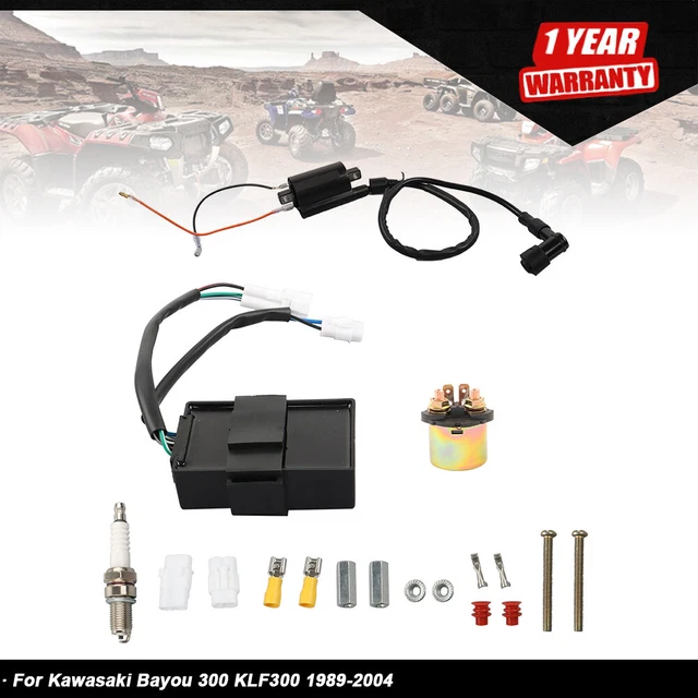 Relè Solenoide Di Avviamento Per ATV E Moto – Compatibile Con Bayou, Prairie, KLR, Lakota E Modelli Kawasaki, Ricambio Originale Cyleto