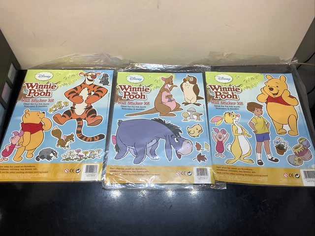 Disney Winnie Puuh Wandaufkleber Kit X3 Konvolut Tigger Kanga Roo Ferkel Kaninchen