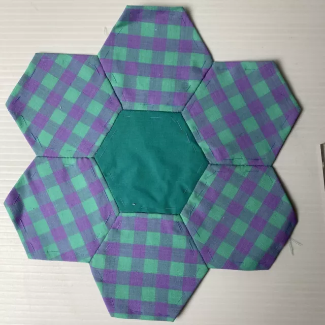Hexagon Quilting 9" Block ~ 79