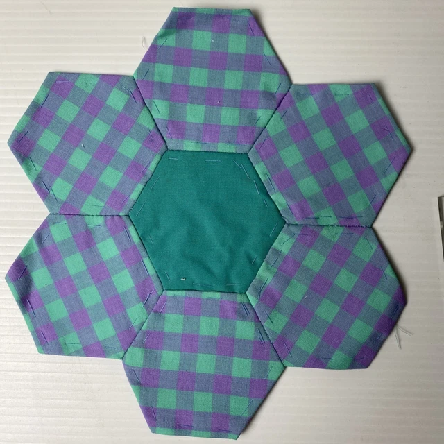 Hexagon Quilting 9" Block ~ 79