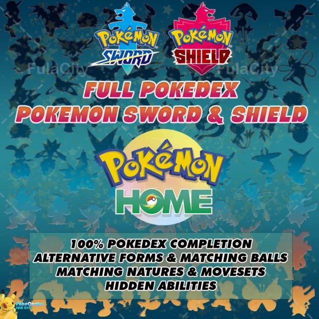 Pokemon Sword & Shield Home Upload Service, Generation 8 Sameday Transfer  Pokedex Completion