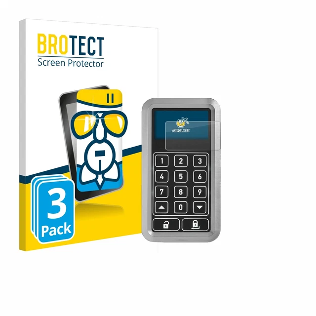 3x Pellicola Protettiva Vetro per Abus HomeTec Pro CFT3100 Protezione Proteggi