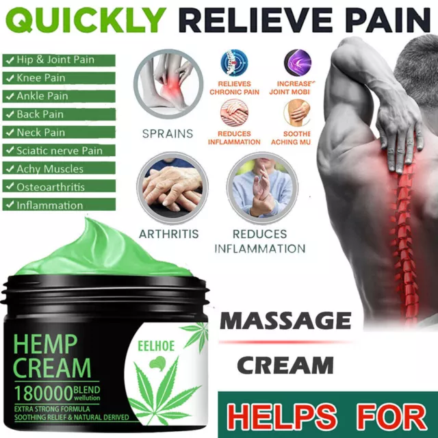 30/50g Hemp Cream Extra Strong Cream for Arthritis Pains Relief Sore Muscles