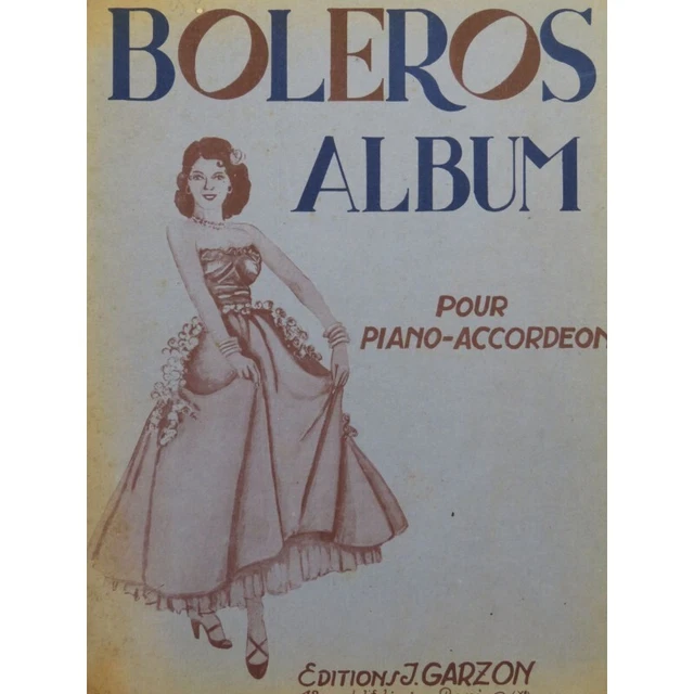 Boleros Album 12 pièces pour Piano Accordéon 1949