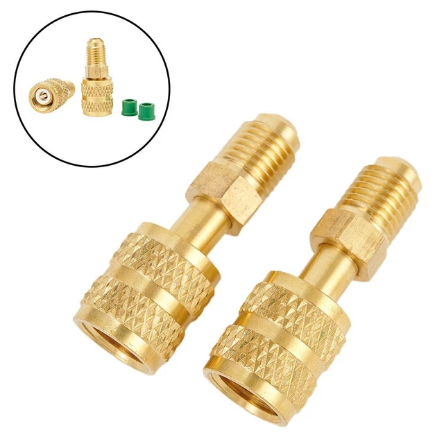 New Durable And Practical R410a Adapter 5/16" SAE Female To 1/4" SAE Male