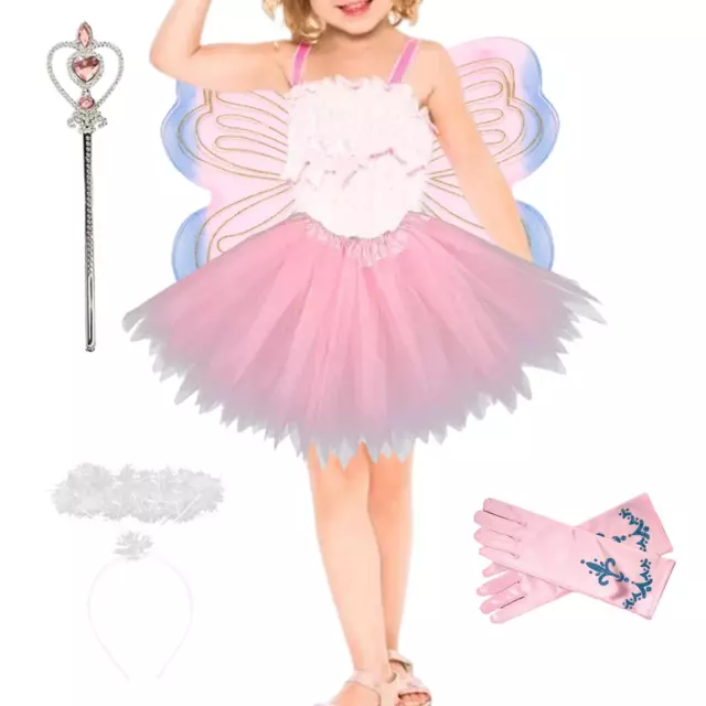 5x Fairy Costume for Girls Fairy Princess Costume Children Tutu Skirt Butterfly