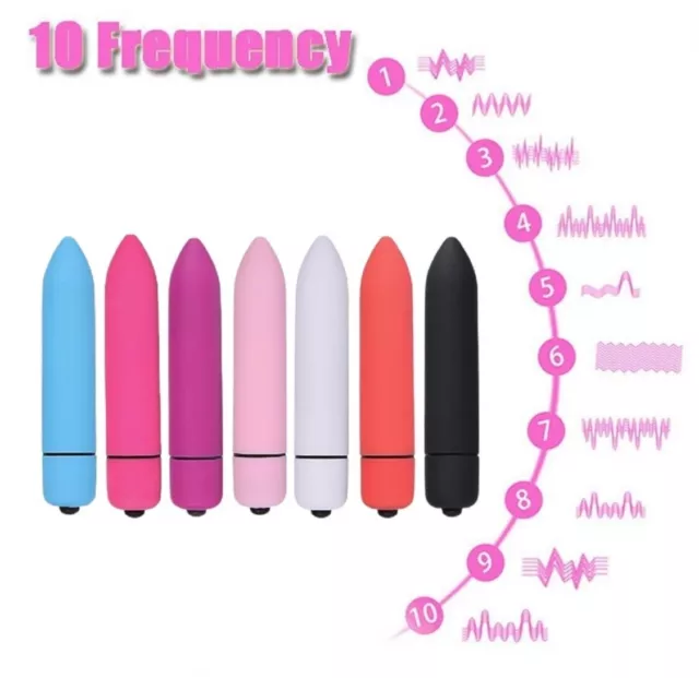 Women Mini powerful Bullet Shape 10 Speed Vibrating Body Massage wand Personal