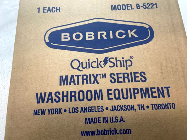 Bobrick B-5221 Grey Wall Mounted Toilet Seat Cover Dispenser